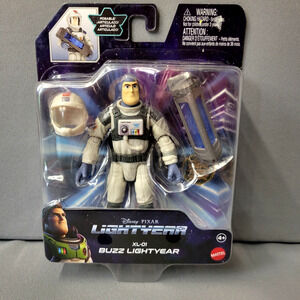 Disney Pixar Lightyear XL-01 Buzz Posable Figure Toy Mattel Ages 4+